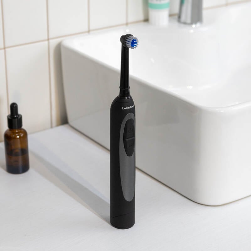 Bàn Chải Đánh Răng Điện LocknLock Smart Oscillating Electric Toothbrush 100 - 240V, 50/60Hz, 1.5W - Màu Đen - ENR626BLK, , large image number null